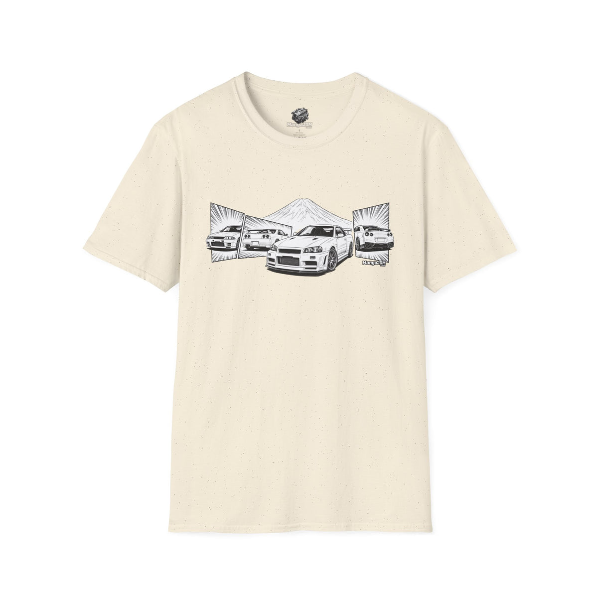BNR34 GT-R T-shirt with RB26DETT backside