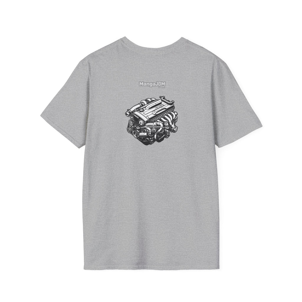 BNR34 GT-R T-shirt with RB26DETT backside