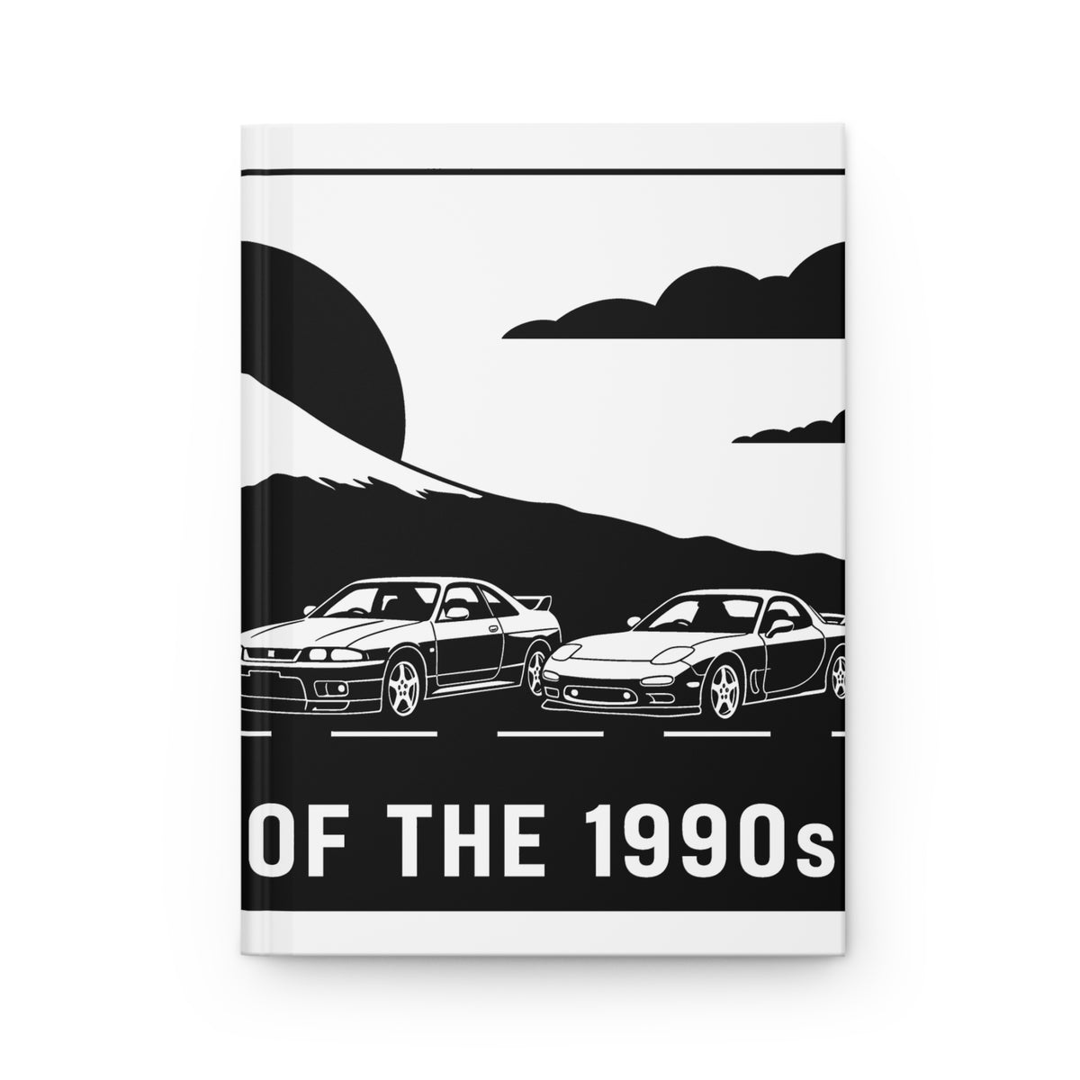 JDM Legends Hardcover Journal — 1990s Japanese Sports Cars Lined Notebook