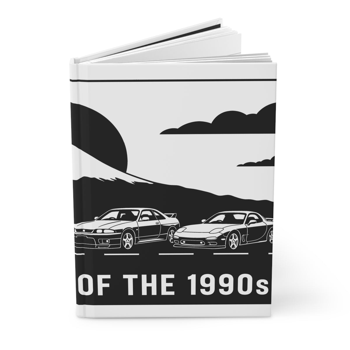 JDM Legends Hardcover Journal — 1990s Japanese Sports Cars Lined Notebook