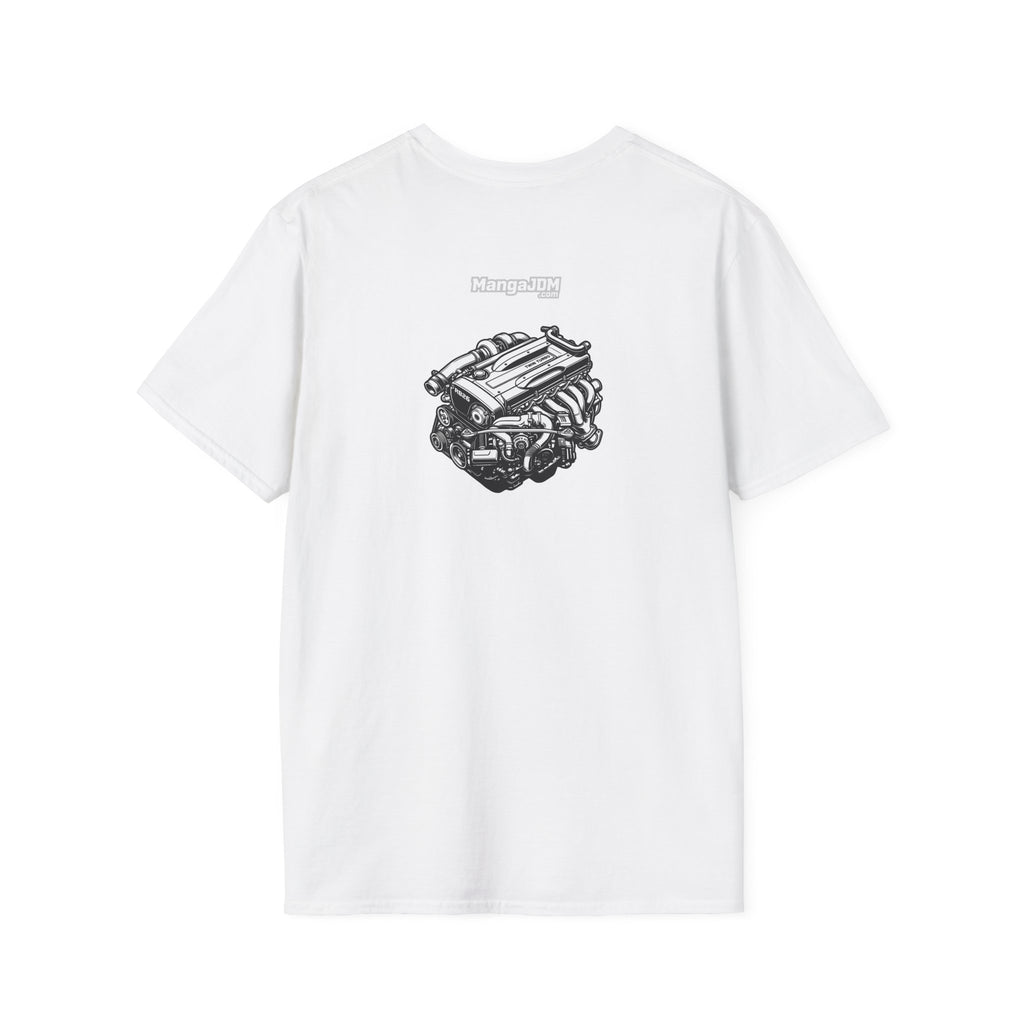 BNR34 GT-R T-shirt with RB26DETT backside