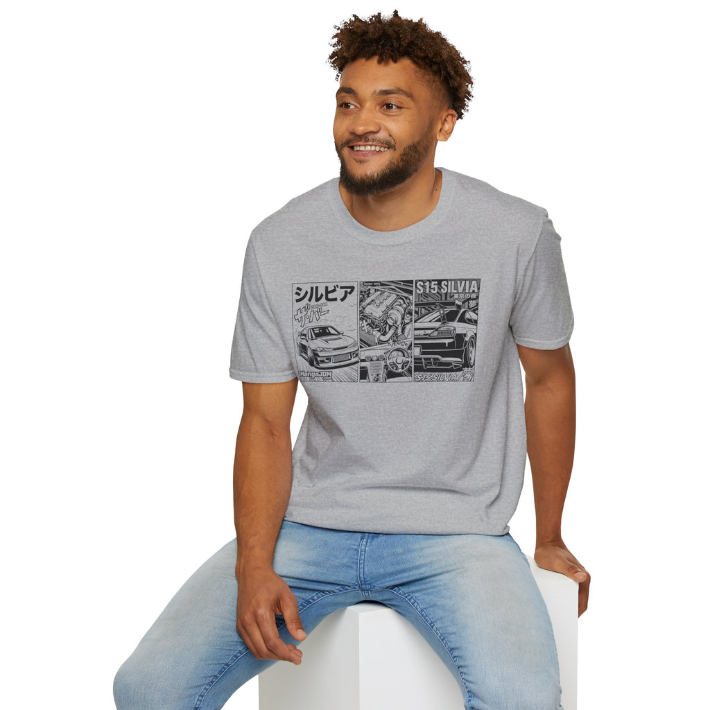 S14/S15 Silvia (240SX) + SR20DET double sided T-shirt