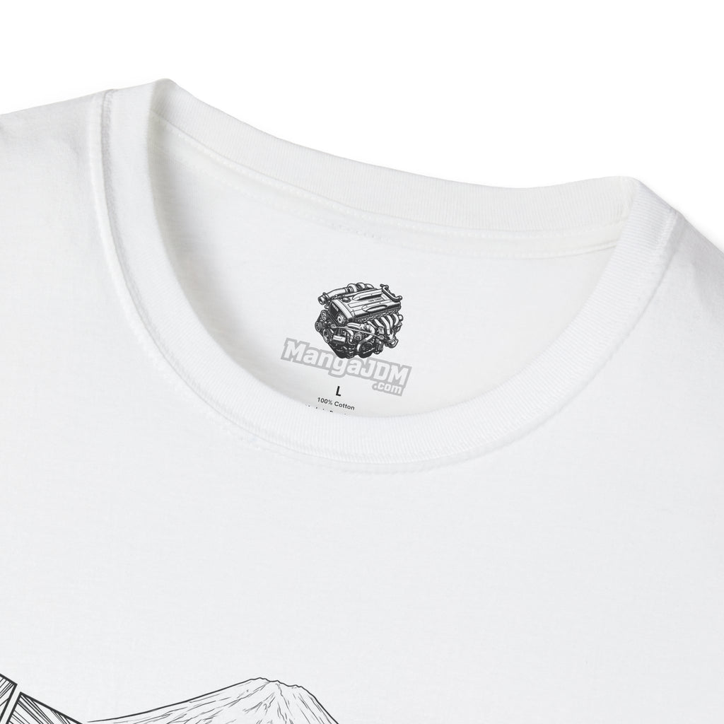 BNR34 GT-R T-shirt with RB26DETT backside