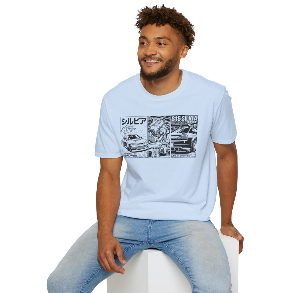 S14/S15 Silvia (240SX) + SR20DET double sided T-shirt