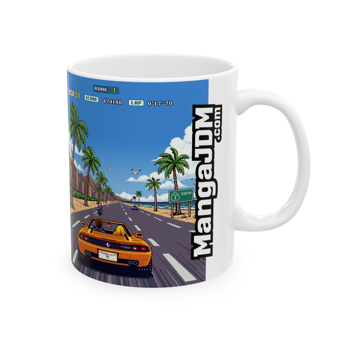 Classic 80's Arcade Racing Game (inspired by Outr*n)