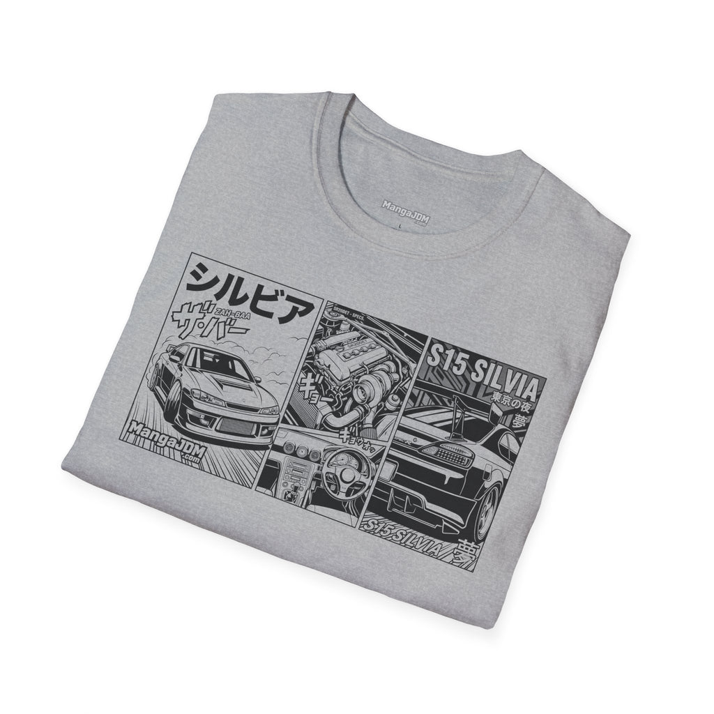 S14/S15 Silvia (240SX) + SR20DET double sided T-shirt