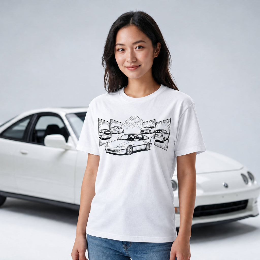 90's CRX, CRZ, Integra, and Si Hot Hatches T-Shirt