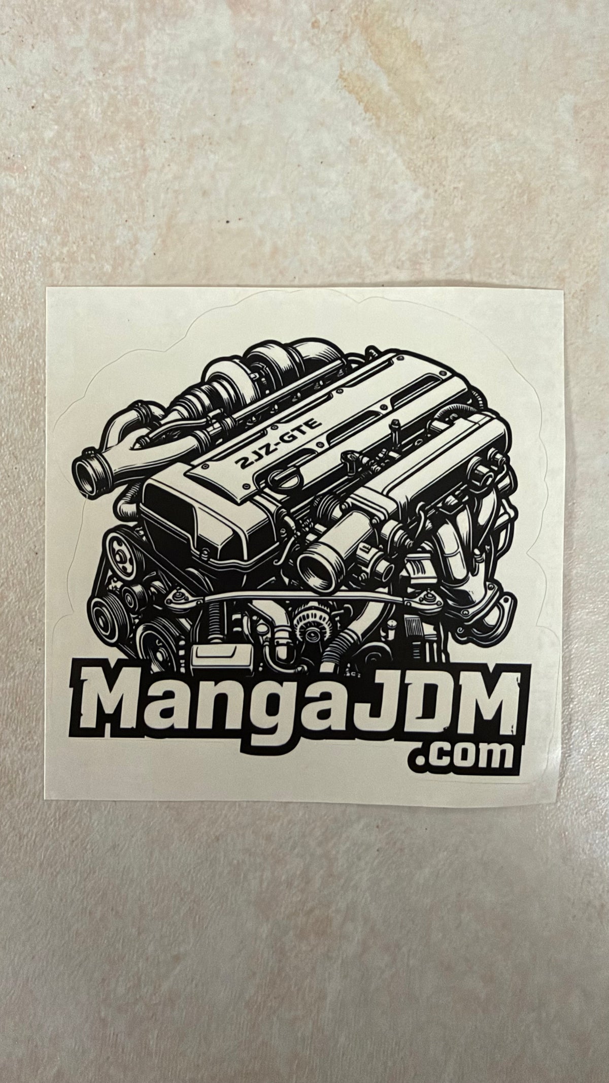 2JZ-GTE 3"x3" (aprox.) vinyl sticker